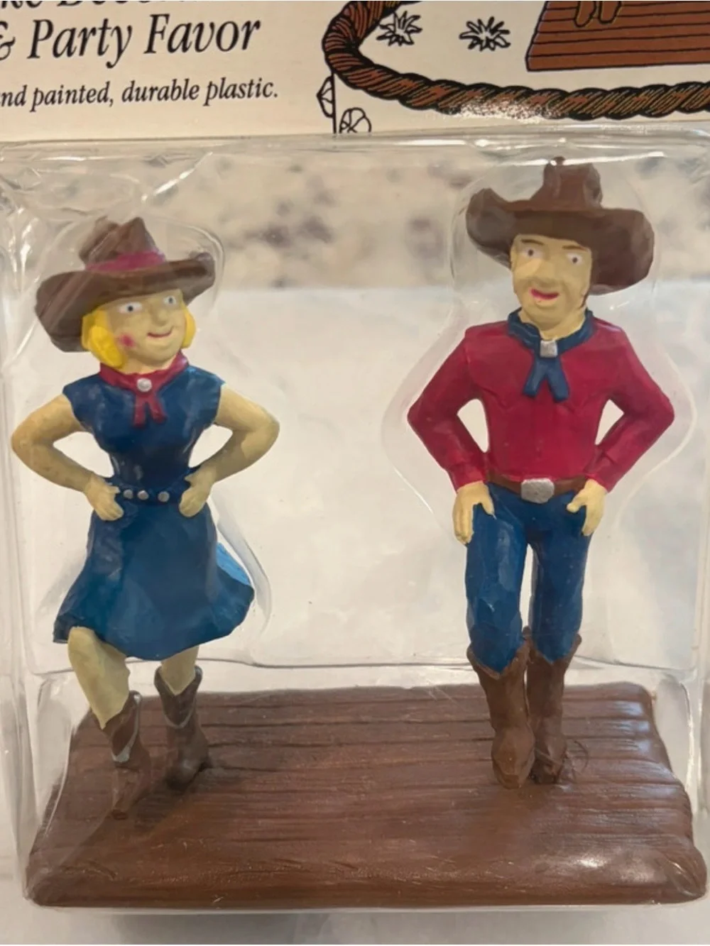 Vtg 95 Wilton Country Western Line Dancing Couple cake topper Stock No. 2113-360